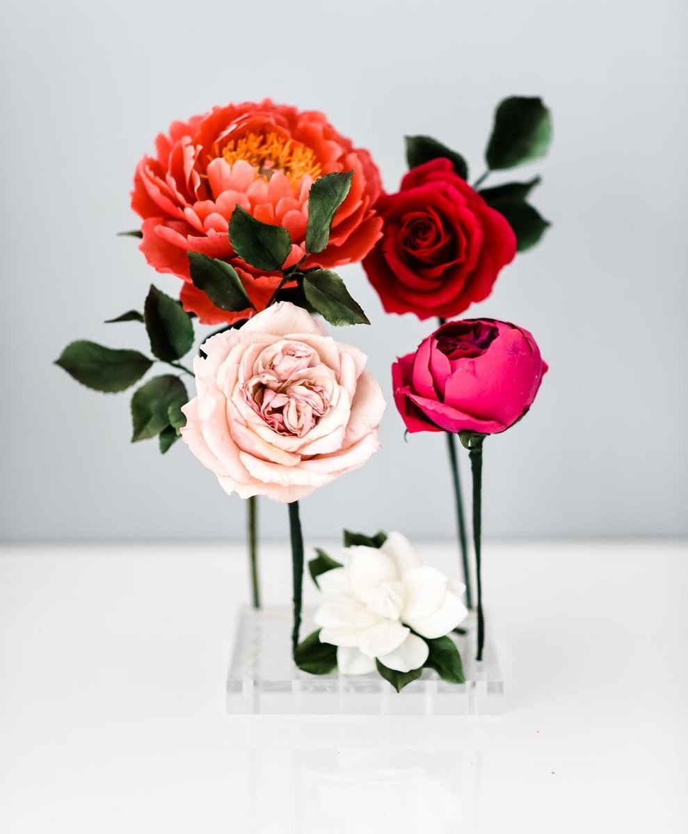 36 Hole Acrylic Sugar Flower Display and Petal Holder - Image 3