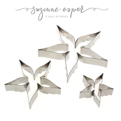 3 piece Rose Calyx Stainless Steel Cutters