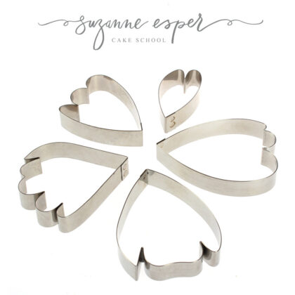 5 pc Peony Petal Stainless Steel Cutter Set